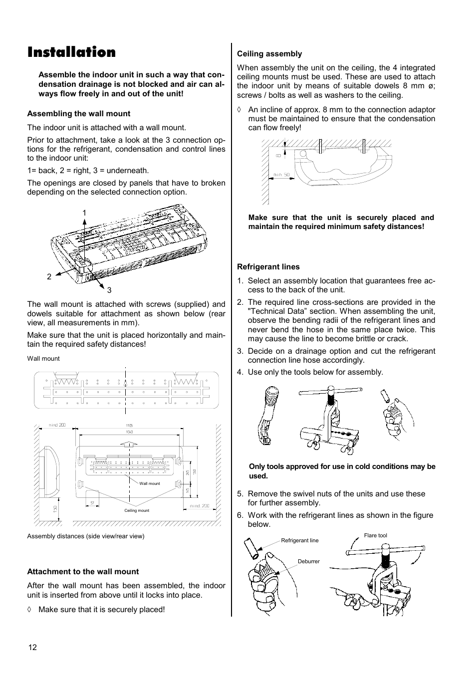 Installation | REMKO RKV 13 T User Manual | Page 12 / 20