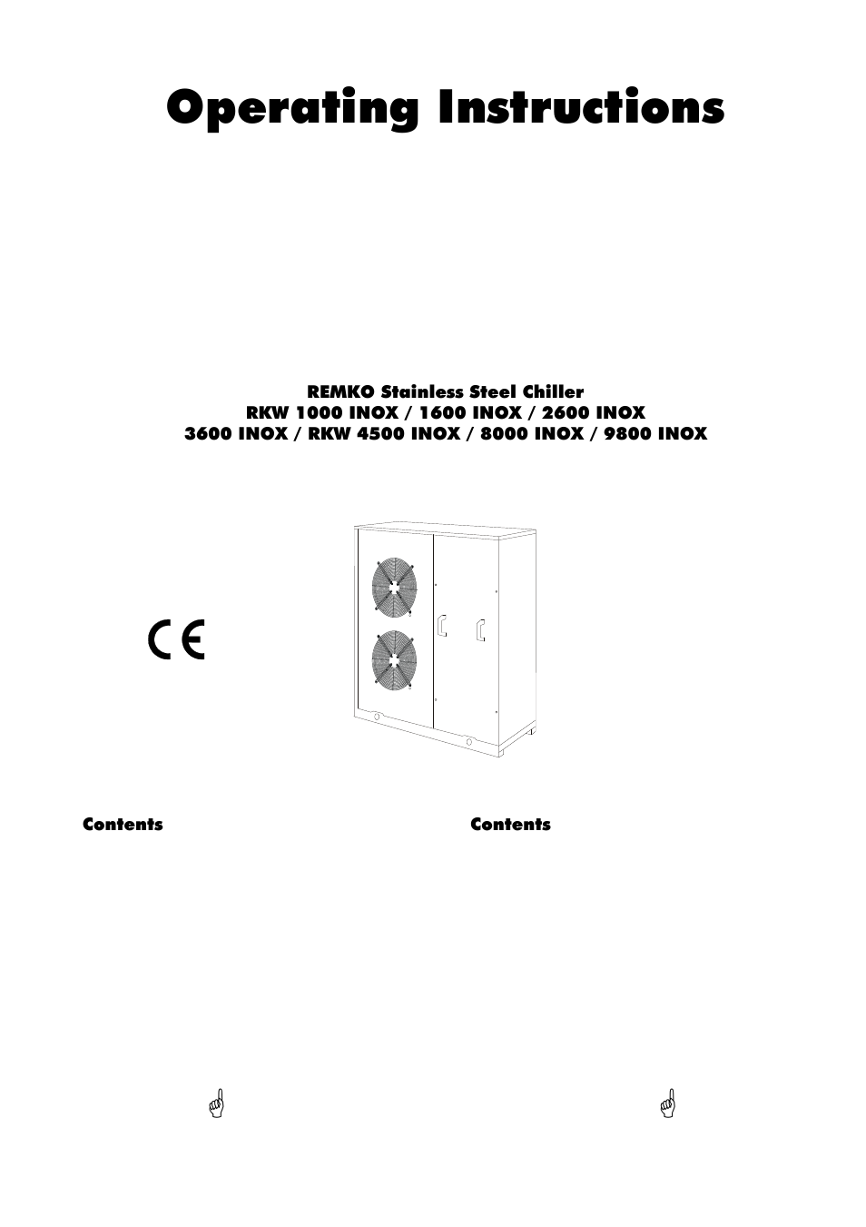 Operating instructions | REMKO RKW INOX User Manual | Page 3 / 28