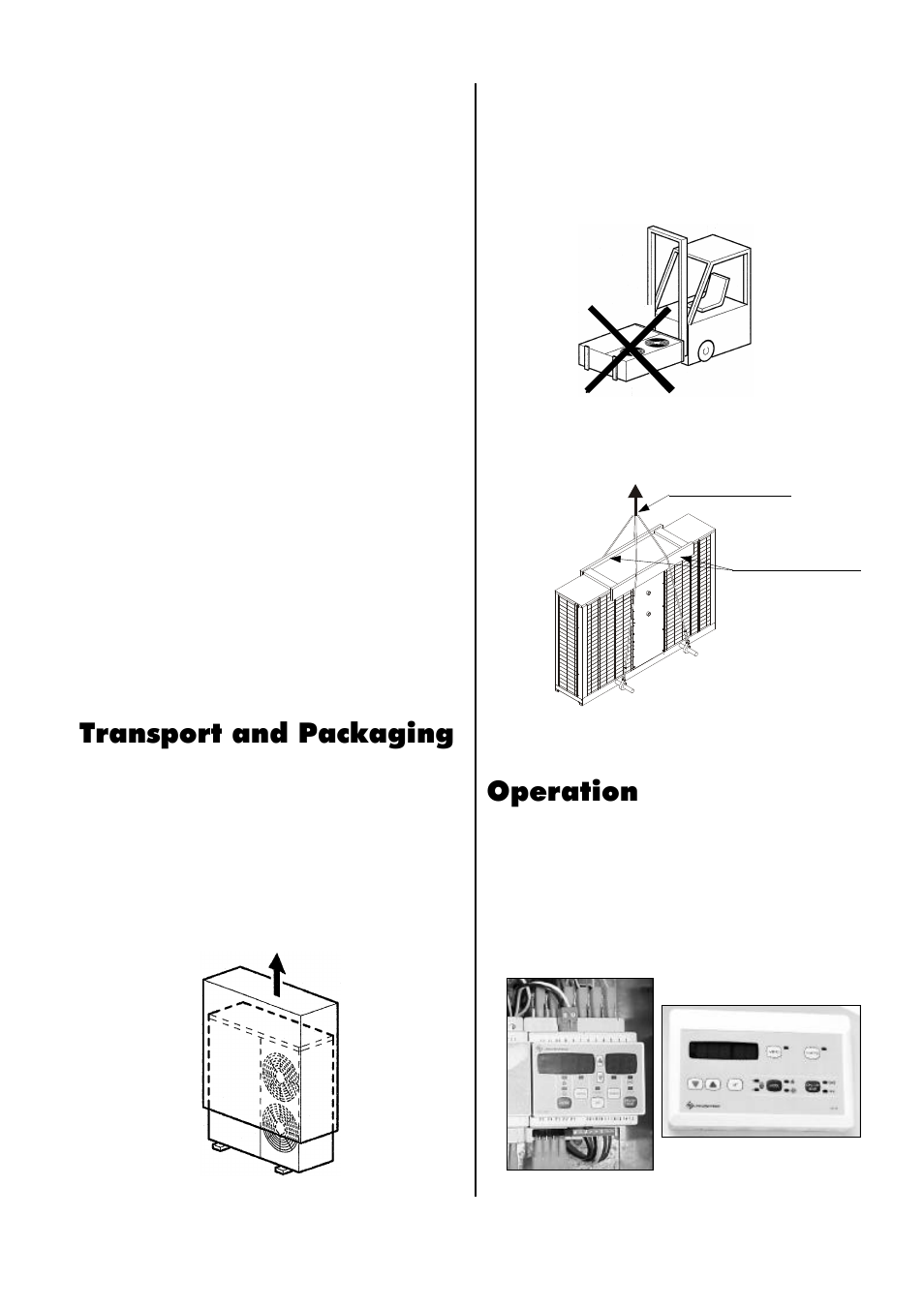 Transport and packaging, Operation | REMKO RKW INOX User Manual | Page 5 / 28