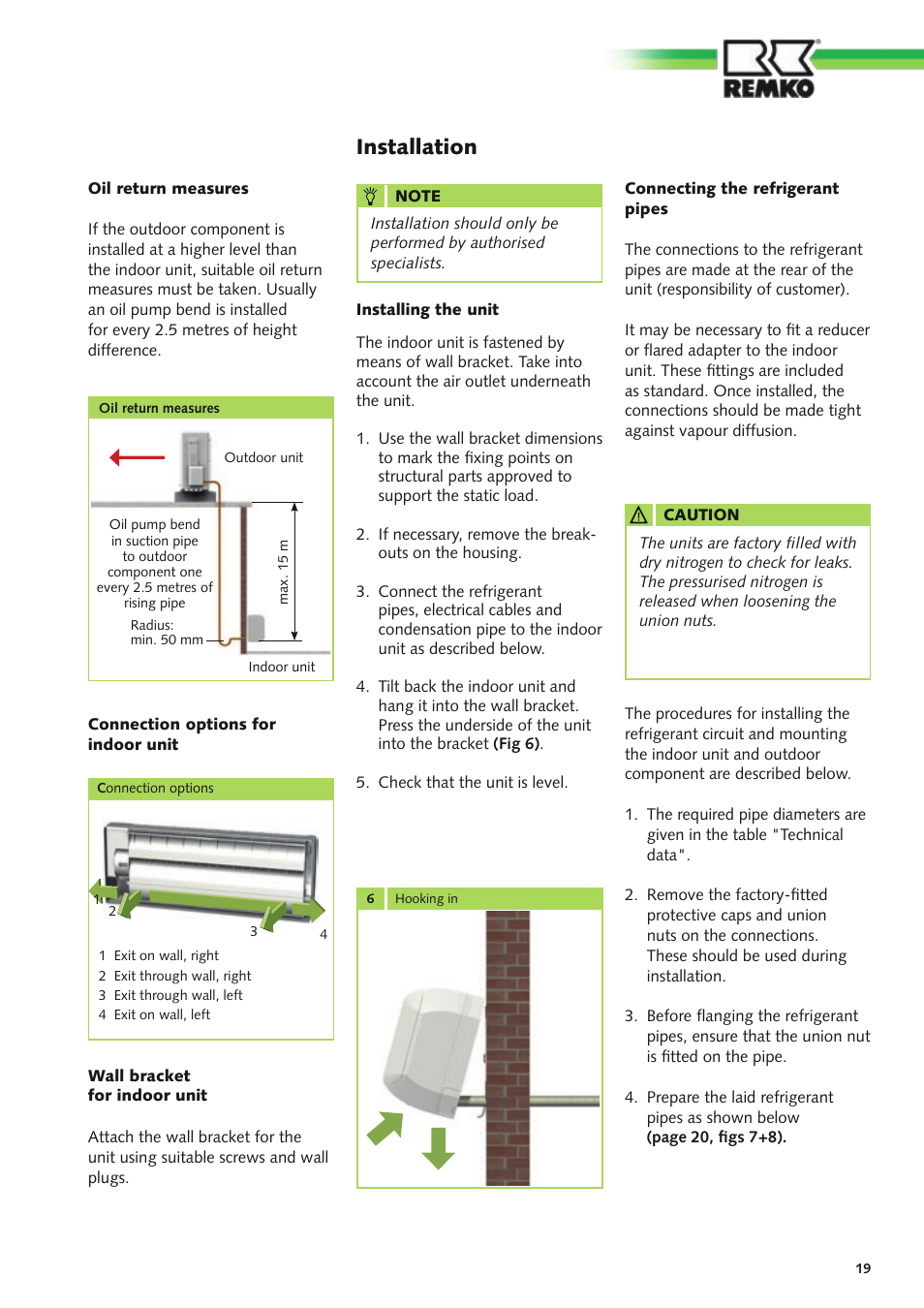 Installation | REMKO RM Series User Manual | Page 19 / 36