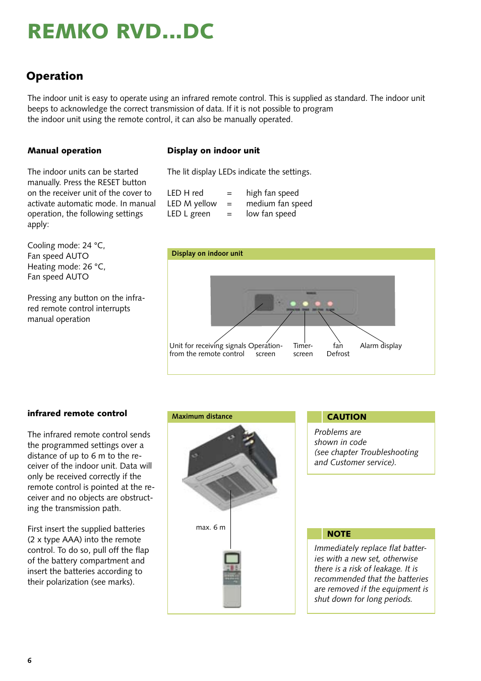 Remko rvd...dc, Operation | REMKO RVD 351 DC User Manual | Page 6 / 32