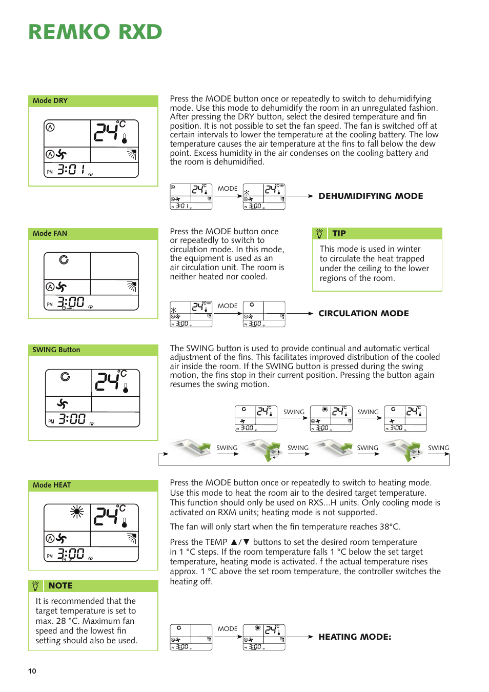 Remko rxd | REMKO RXD Series User Manual | Page 10 / 28