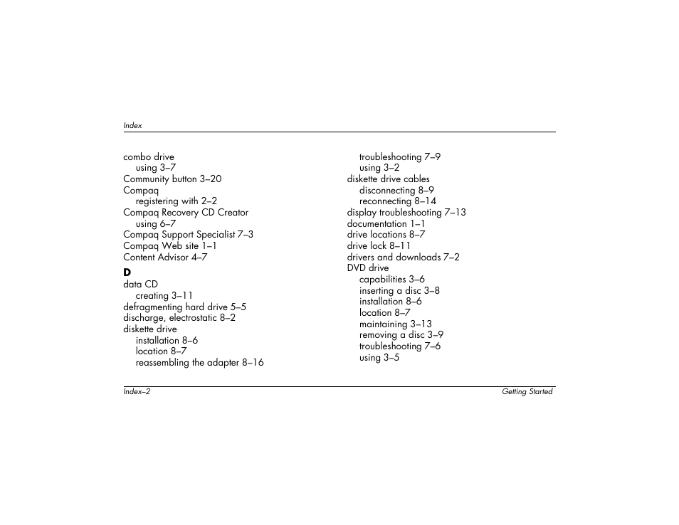 Compaq 6000 User Manual | Page 134 / 142