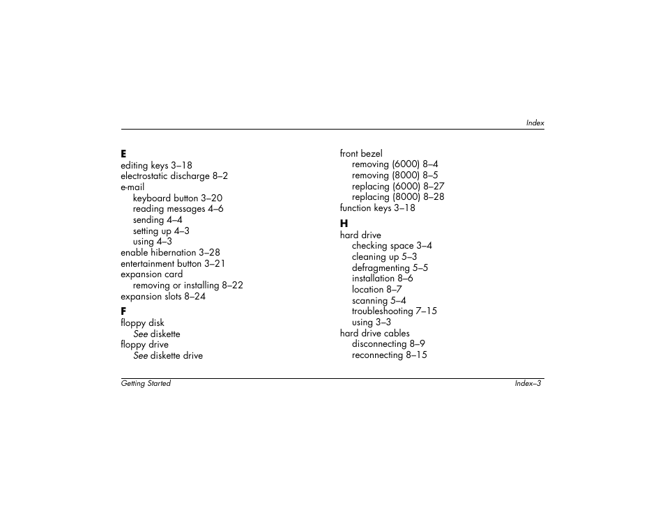 Compaq 6000 User Manual | Page 135 / 142