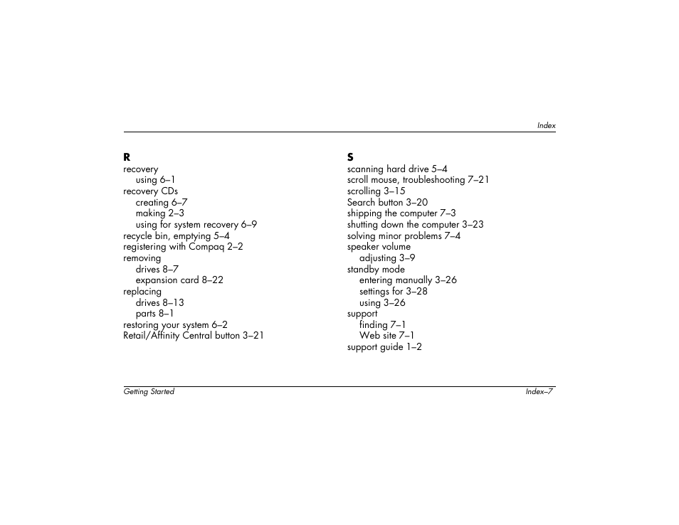 Compaq 6000 User Manual | Page 139 / 142