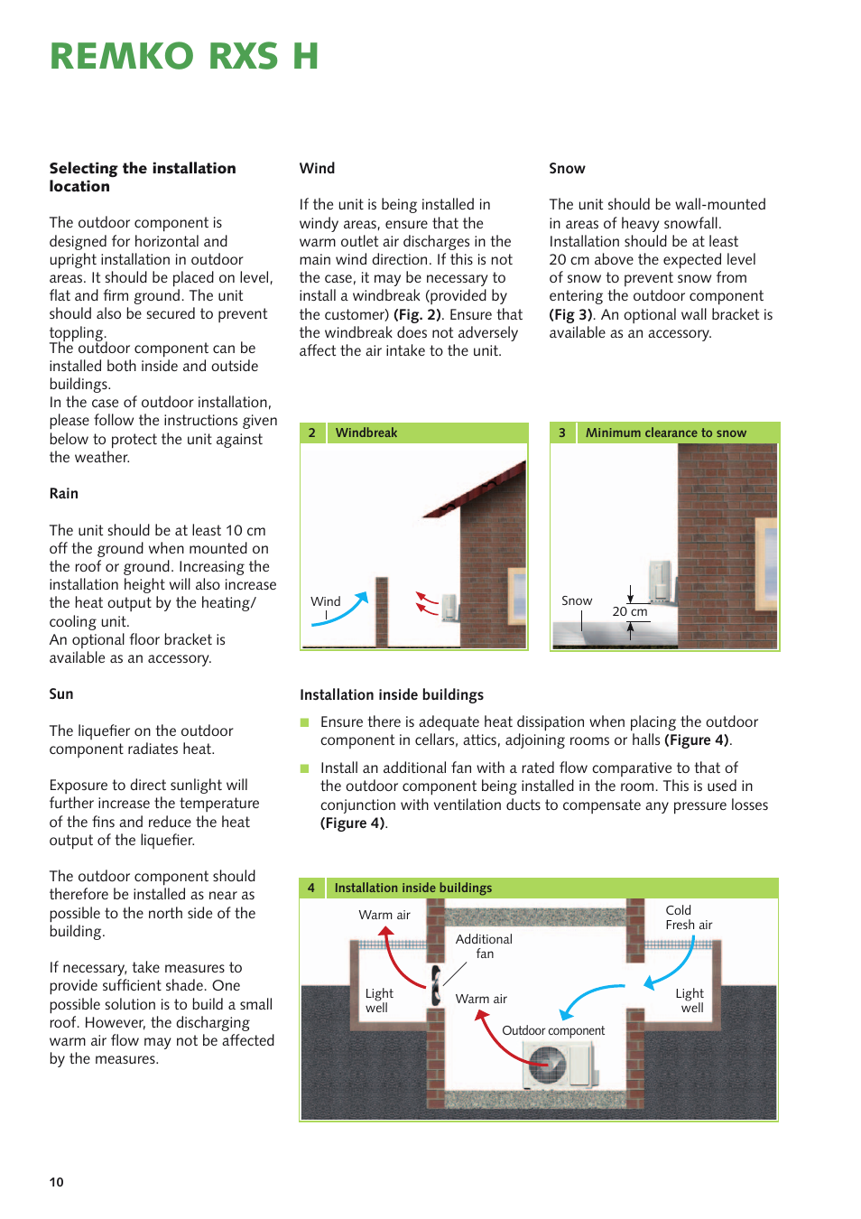 Remko rxs h | REMKO RXS xxx H User Manual | Page 10 / 20