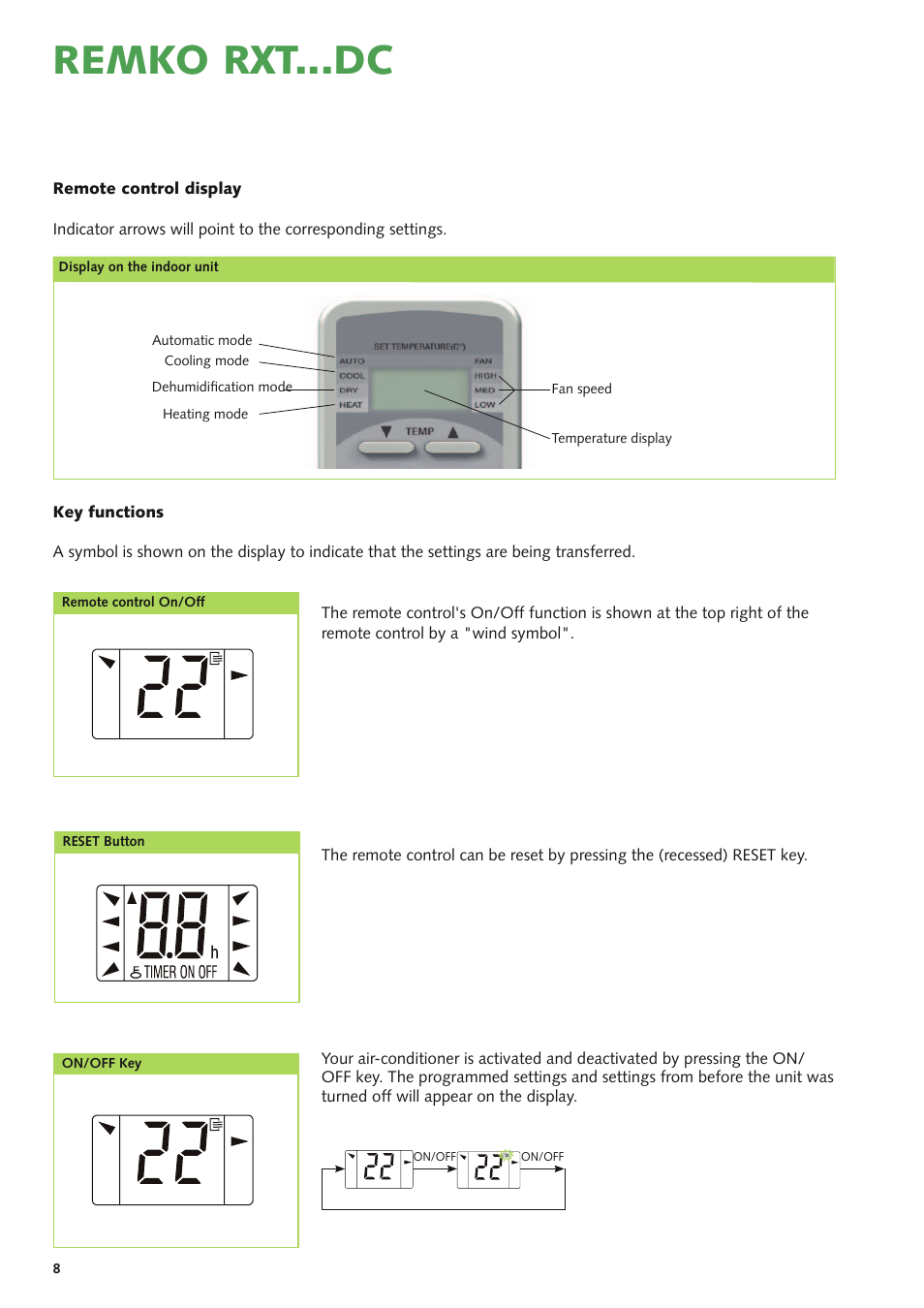 Remko rxt...dc | REMKO RXT xxx DC User Manual | Page 8 / 56