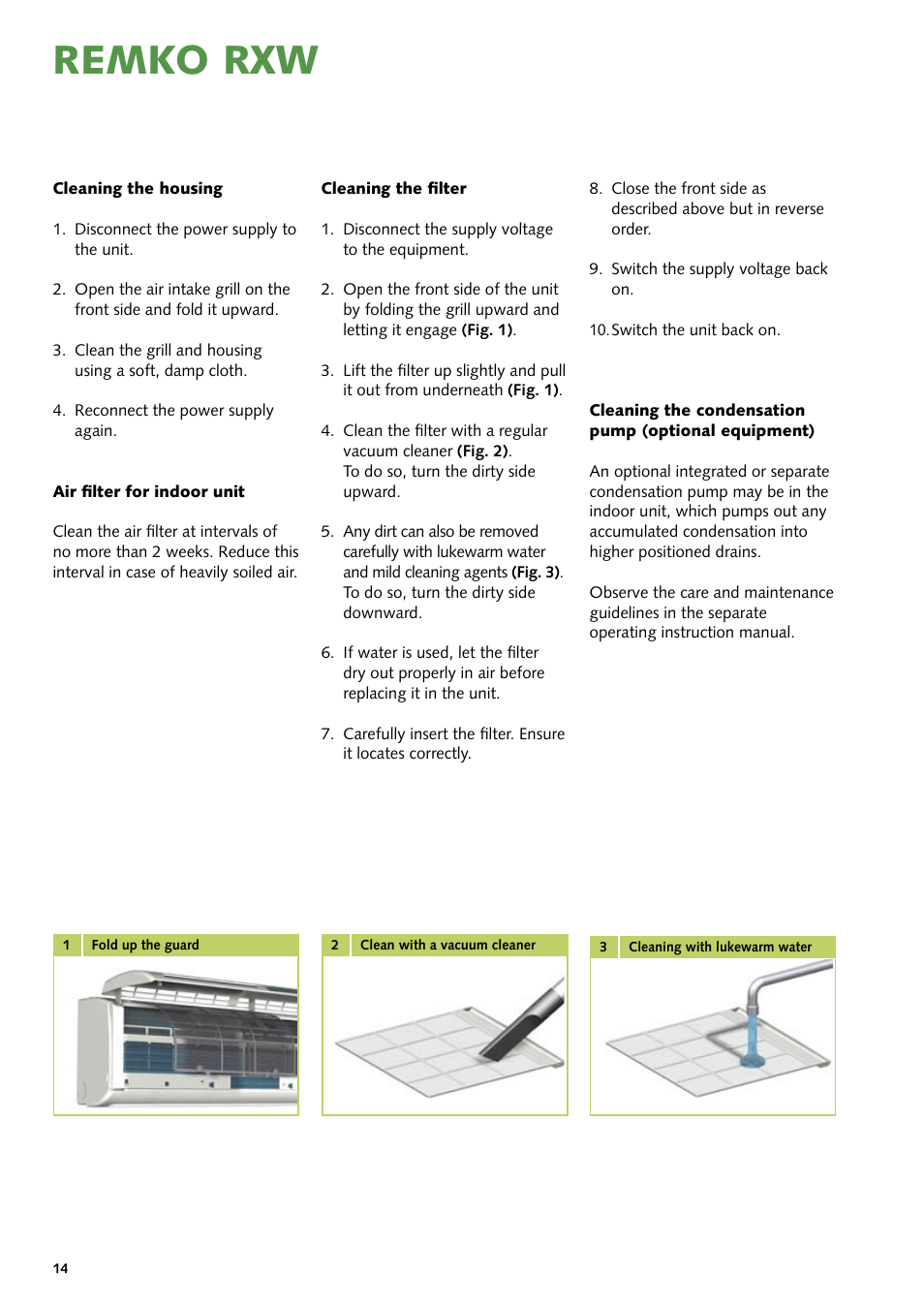 Remko rxw | REMKO RXW 261 User Manual | Page 14 / 24