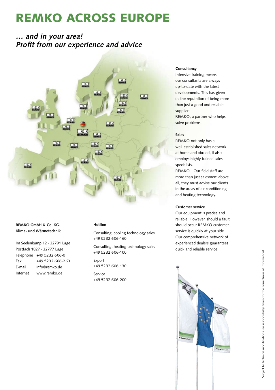 Remko across europe | REMKO RXW 261 User Manual | Page 24 / 24