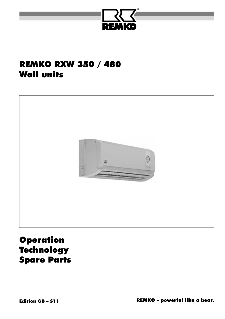 REMKO RXW 350 User Manual | 20 pages