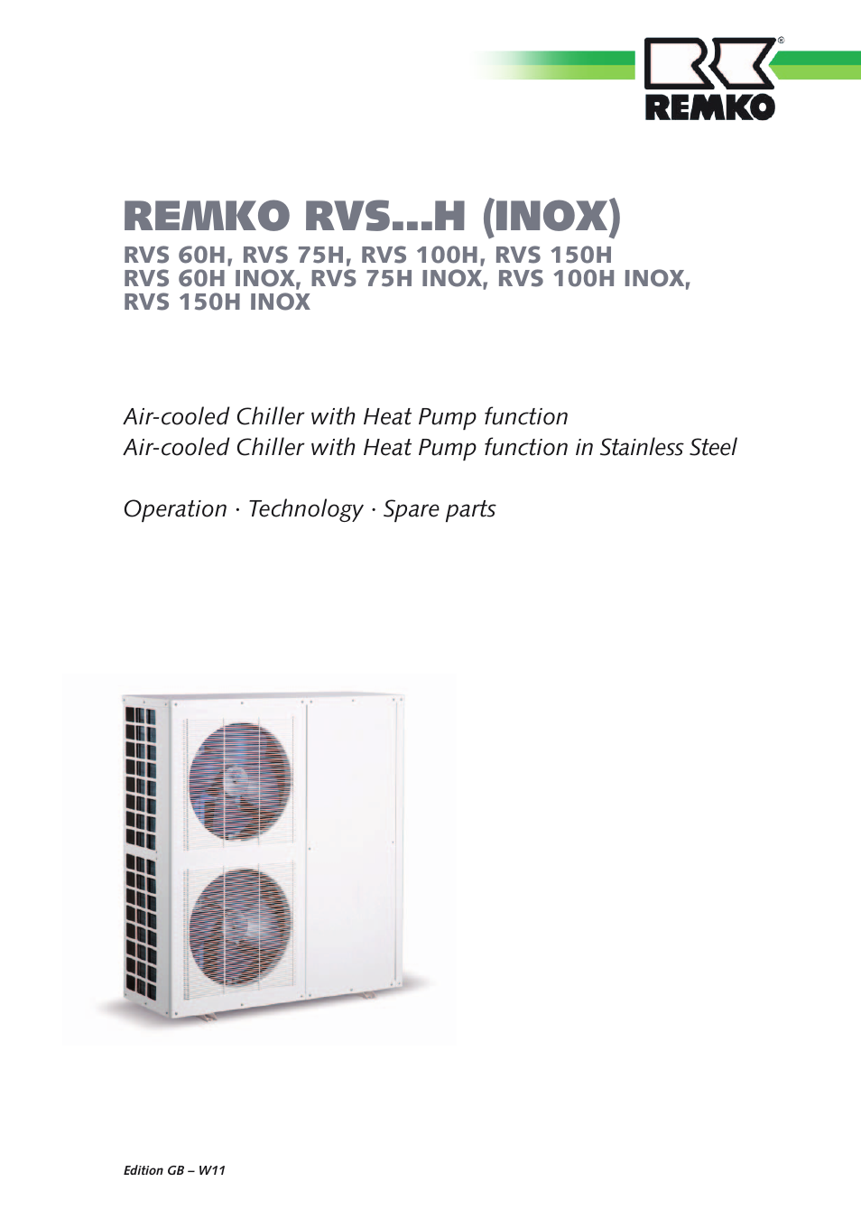 REMKO RVS xxx H User Manual | 44 pages