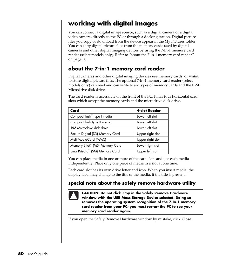 Working with digital images | Compaq TFT 8000 User Manual | Page 57 / 123