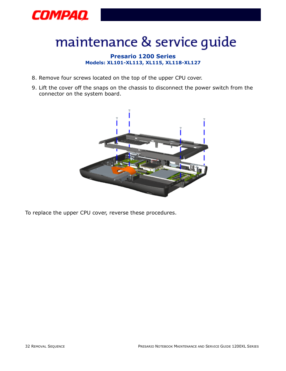 Presario 1200 series | Compaq XL118-XL127 User Manual | Page 112 / 132