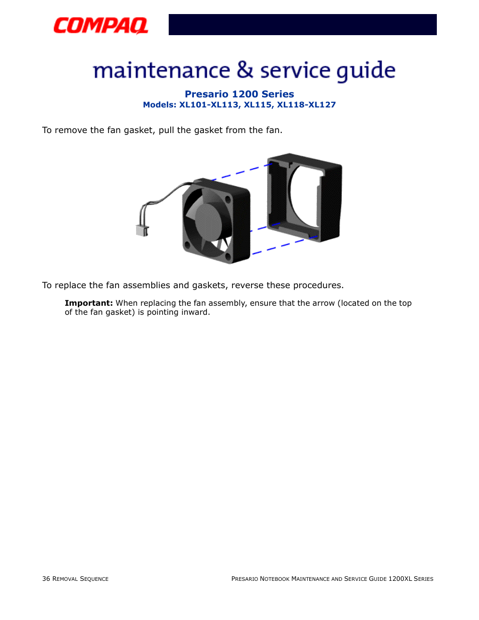 Presario 1200 series | Compaq XL118-XL127 User Manual | Page 116 / 132