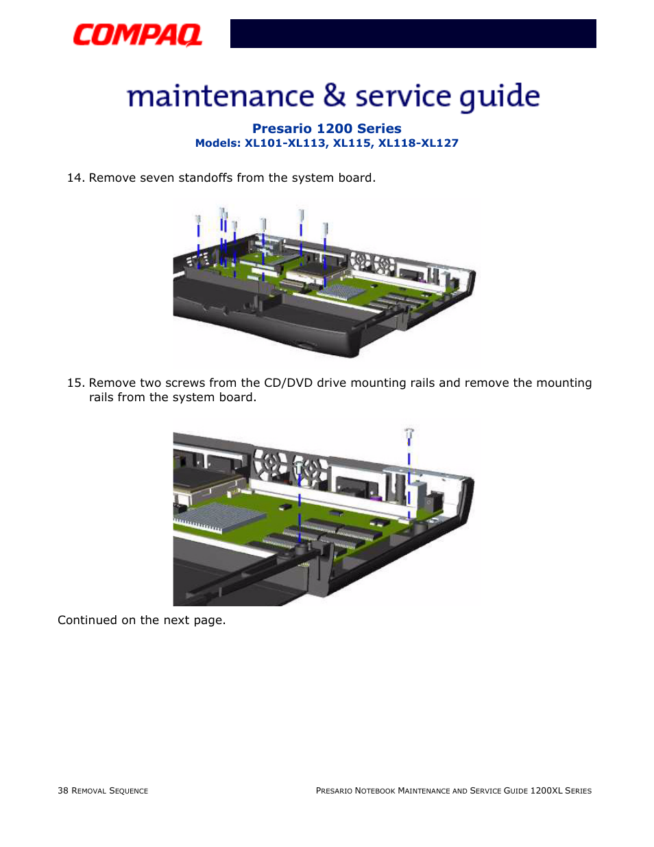 Presario 1200 series | Compaq XL118-XL127 User Manual | Page 118 / 132
