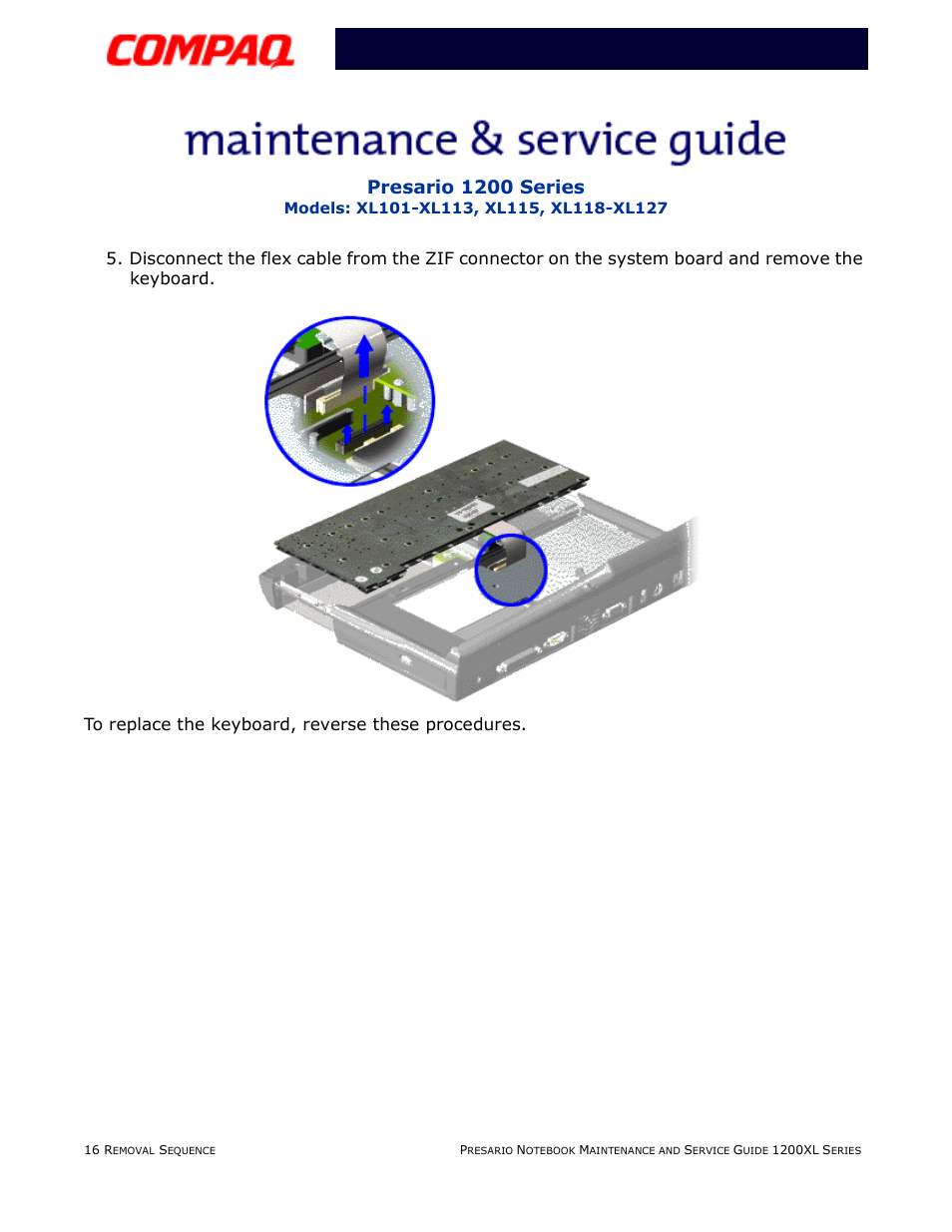 Presario 1200 series | Compaq XL118-XL127 User Manual | Page 96 / 132