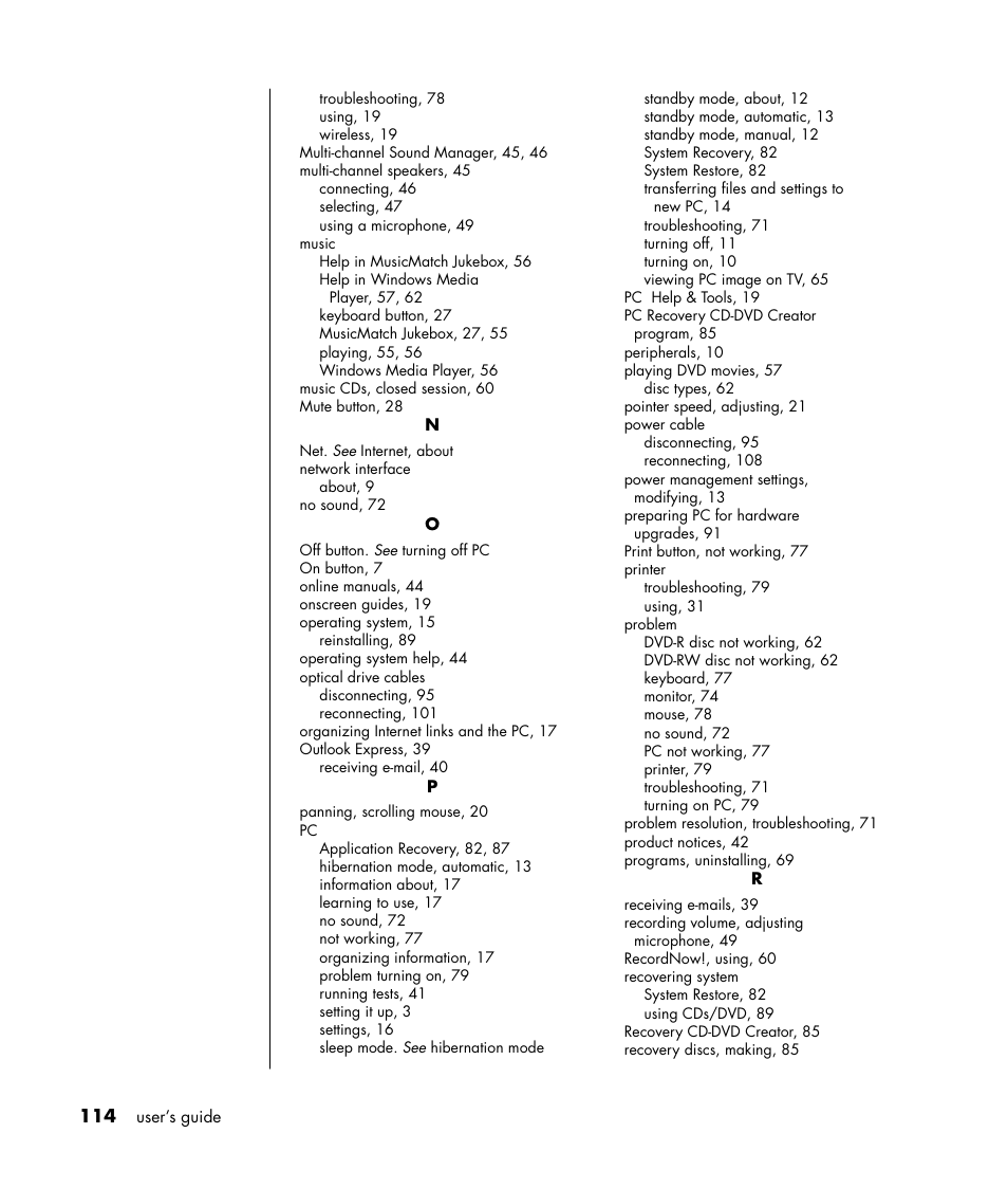 Compaq S0000 / 8000 User Manual | Page 121 / 123