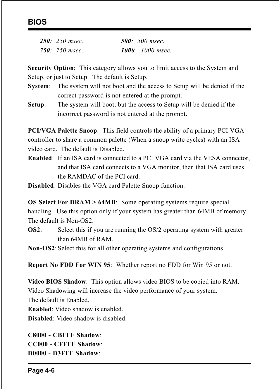 Bios | Compaq 60002MC10 User Manual | Page 27 / 66