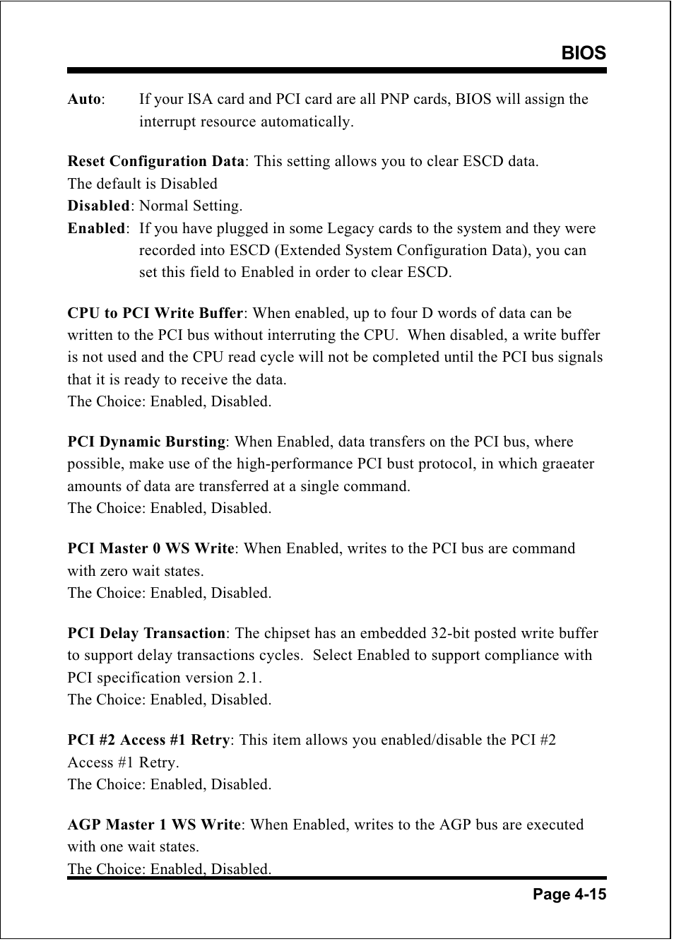 Bios | Compaq 60002MC10 User Manual | Page 36 / 66