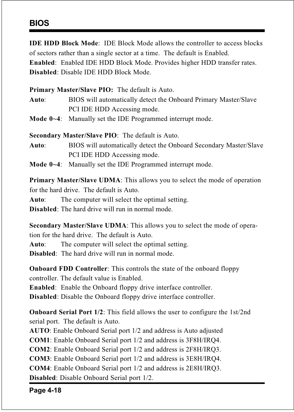 Bios | Compaq 60002MC10 User Manual | Page 39 / 66