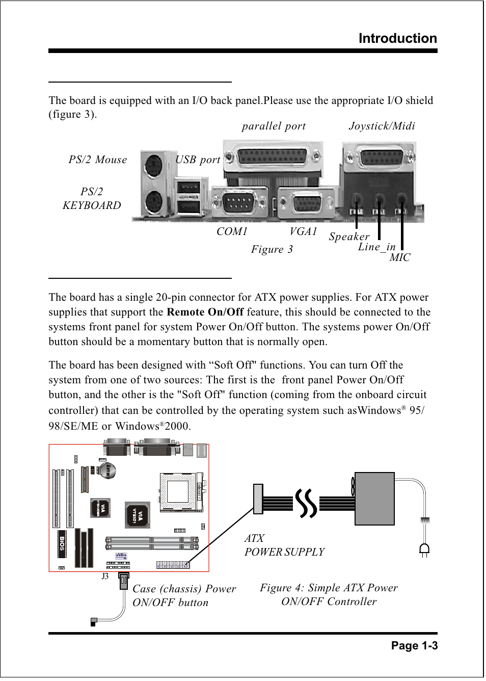 Introduction, Power-on/off (remote), I/o shield connector | Compaq 60002MC10 User Manual | Page 7 / 66