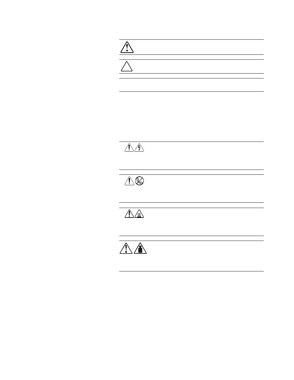 Symbols on equipment | Compaq R6000 Series User Manual | Page 8 / 123