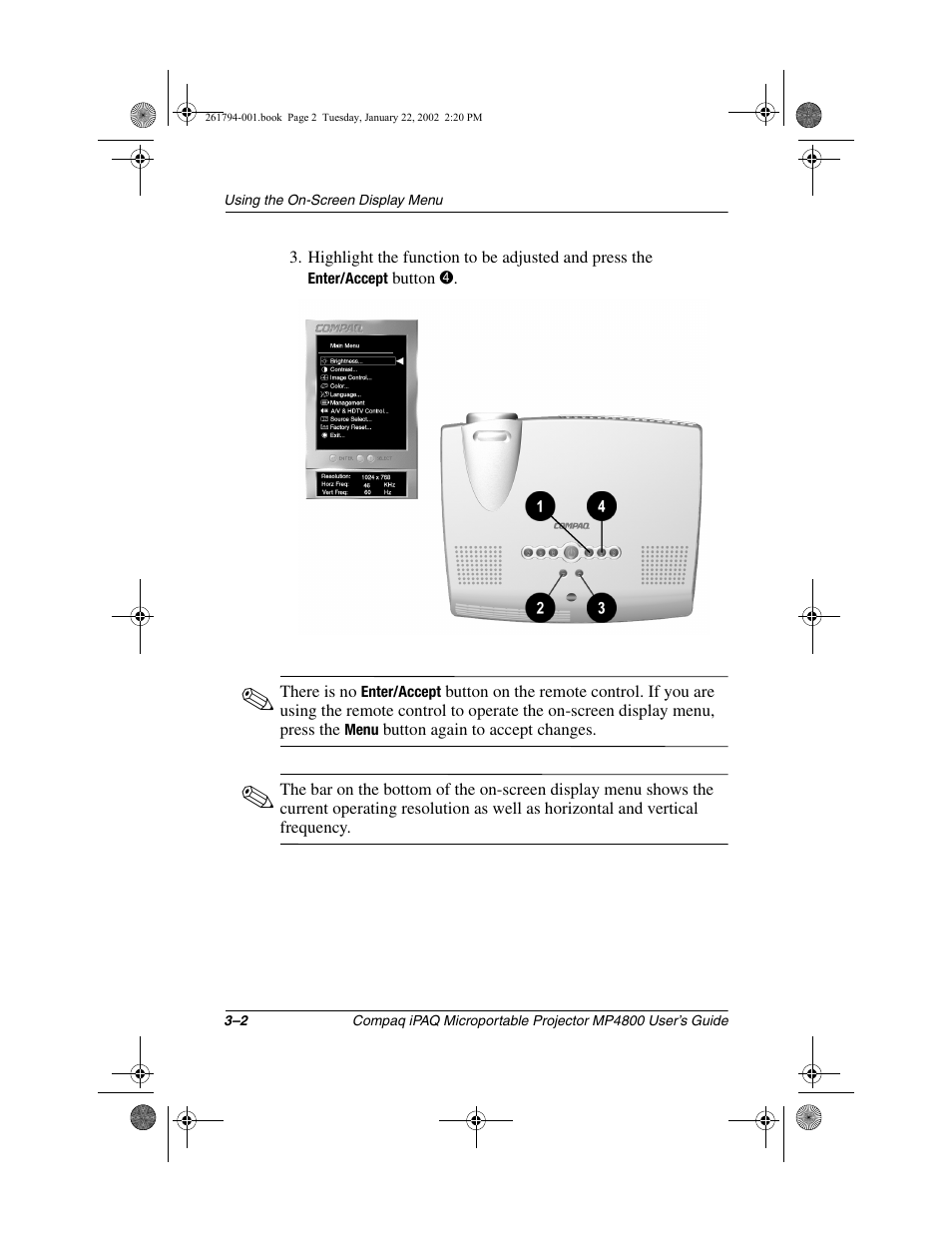 Compaq MP4800 User Manual | Page 26 / 76