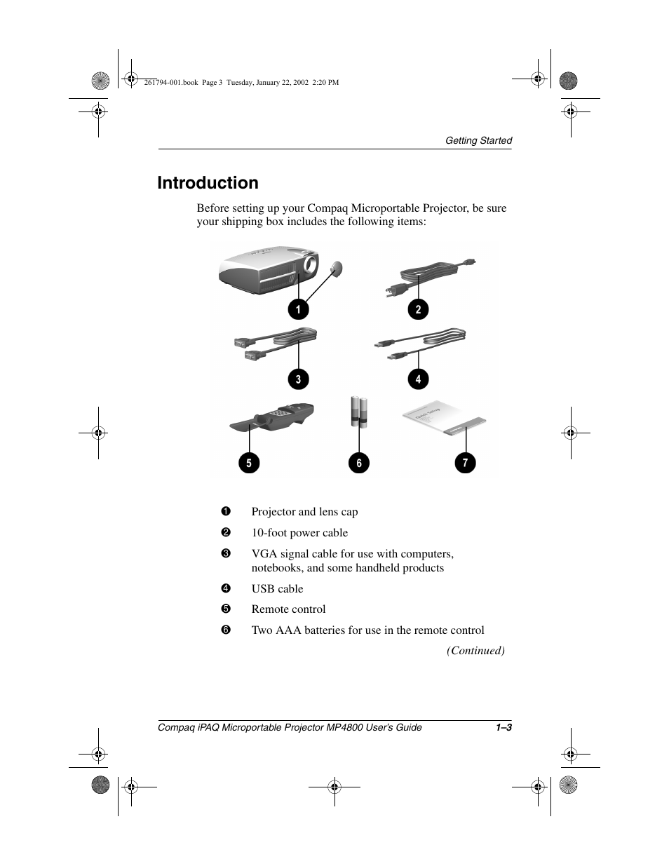 Introduction | Compaq MP4800 User Manual | Page 5 / 76