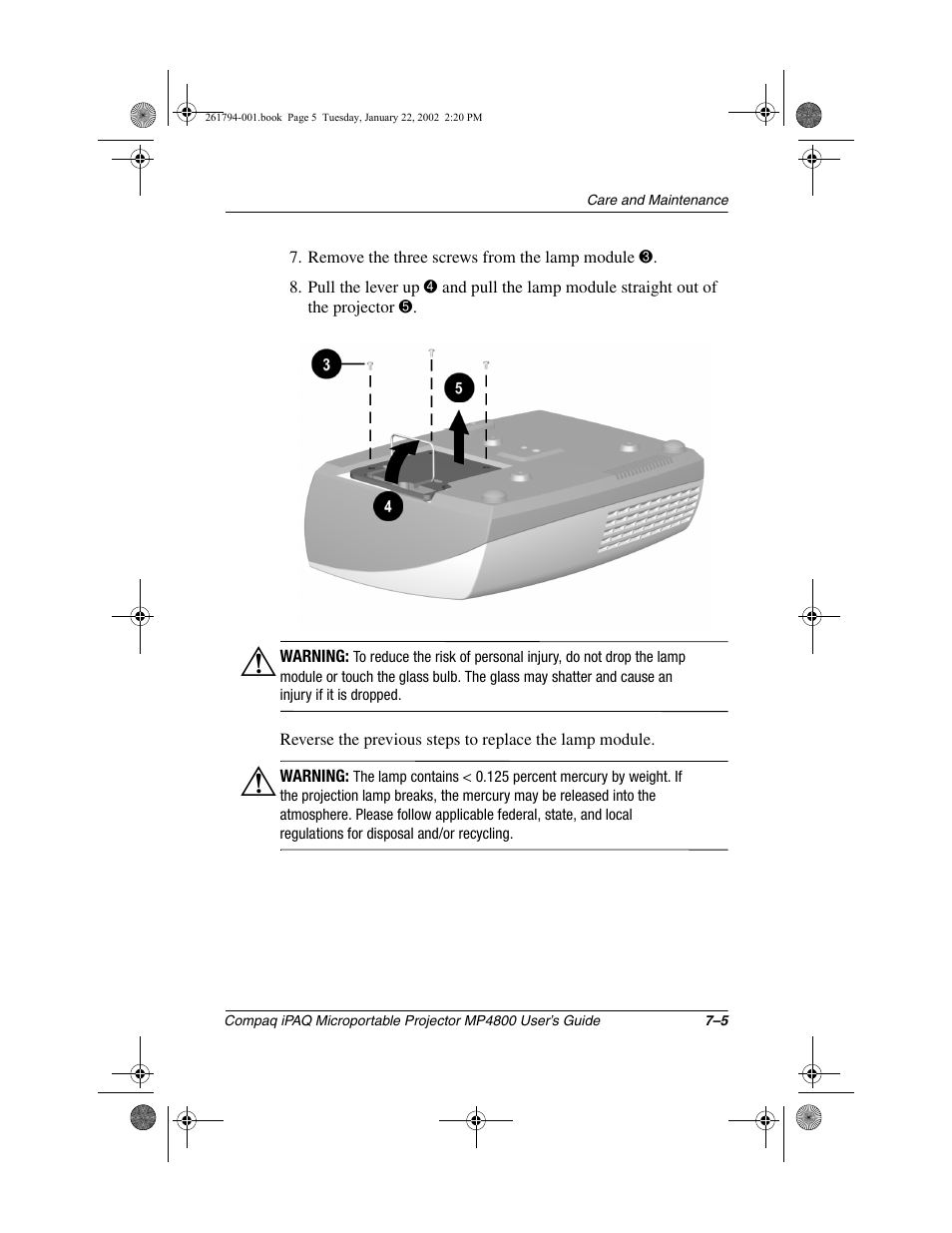 Compaq MP4800 User Manual | Page 59 / 76