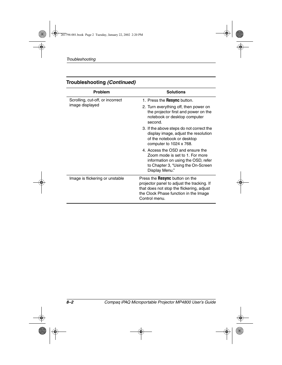 Compaq MP4800 User Manual | Page 62 / 76