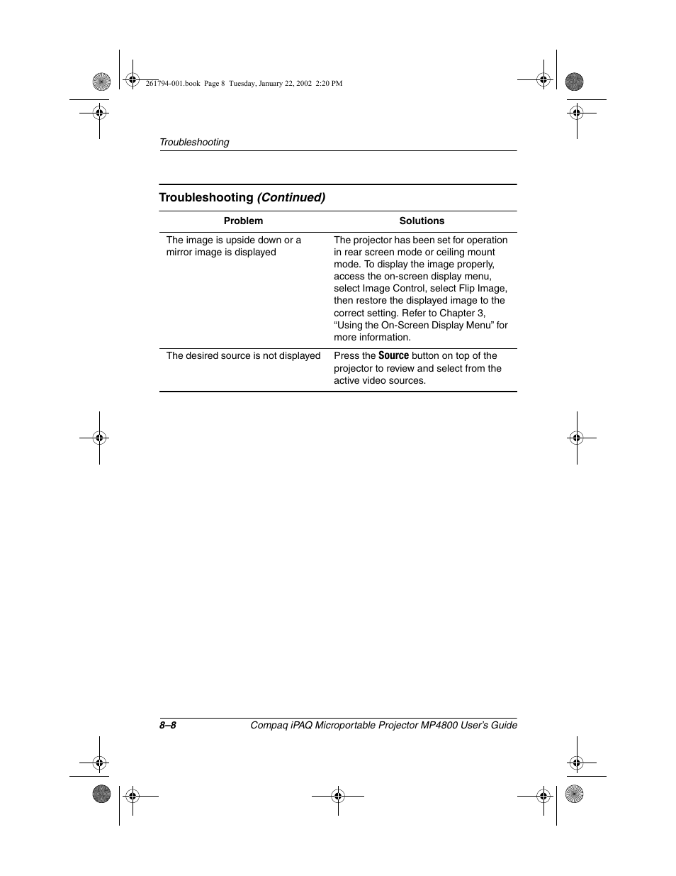 Compaq MP4800 User Manual | Page 68 / 76