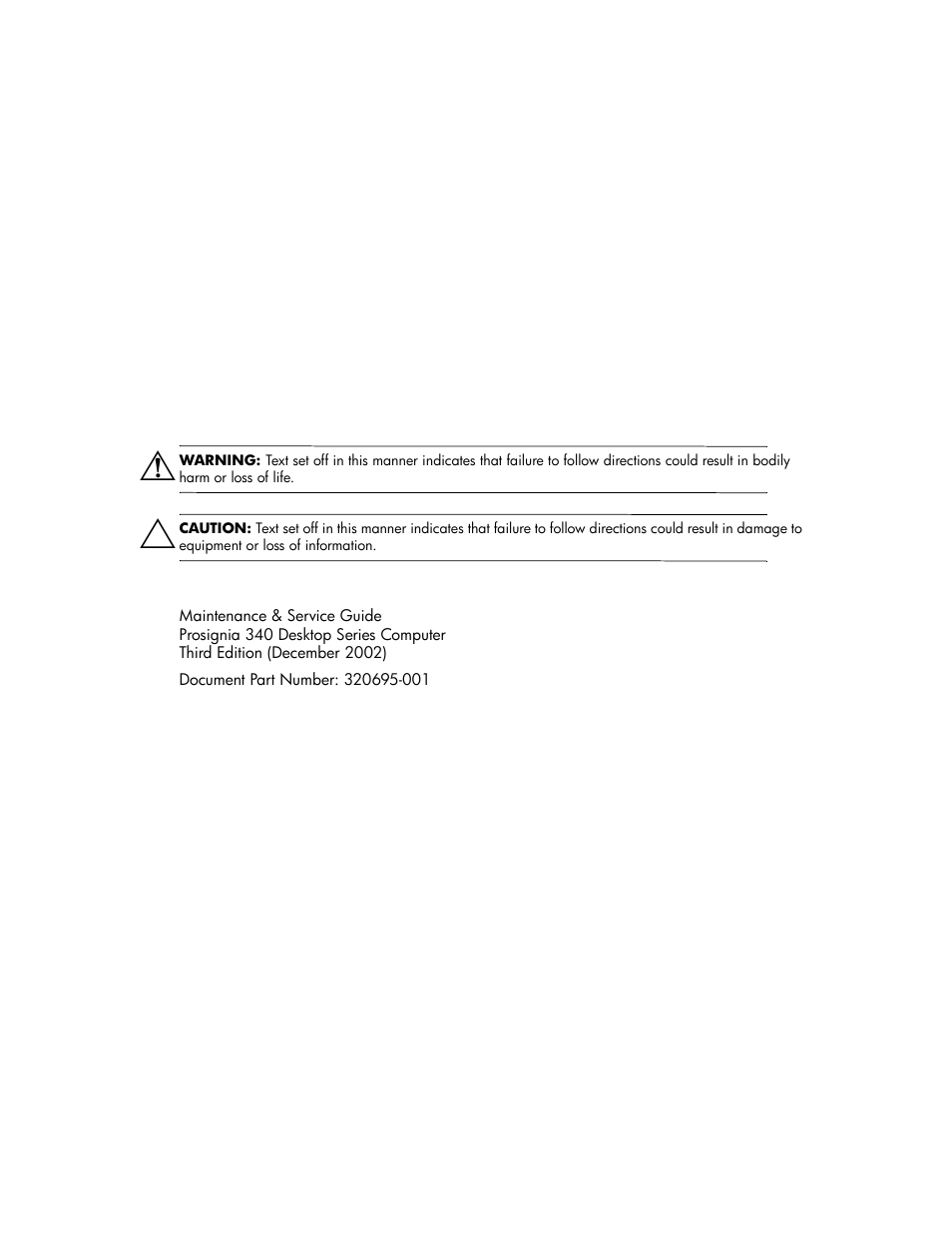 2002 compaq information technologies, l.p | Compaq Prosignia 340 Series User Manual | Page 2 / 56