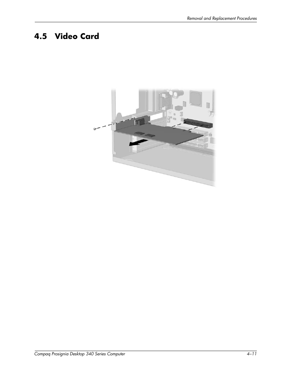 5 video card –11, 5 video card | Compaq Prosignia 340 Series User Manual | Page 37 / 56