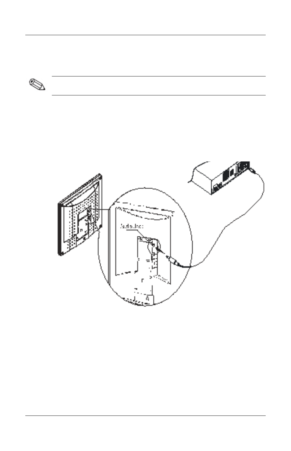 Connecting the audio cable | Compaq 7020 User Manual | Page 10 / 35