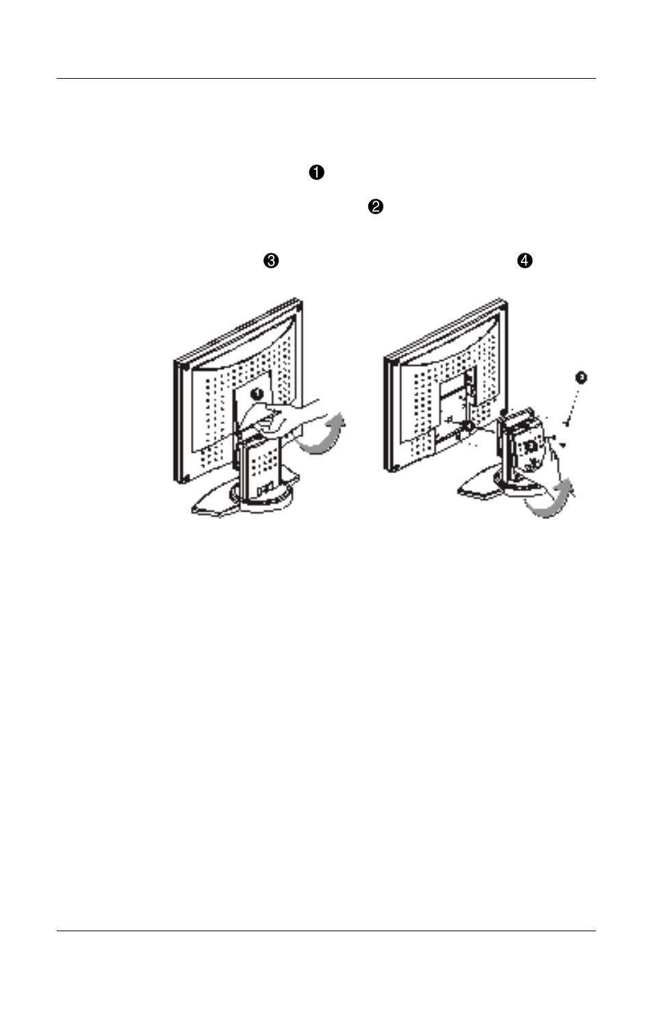 Detaching monitor from its stand | Compaq 7020 User Manual | Page 5 / 35