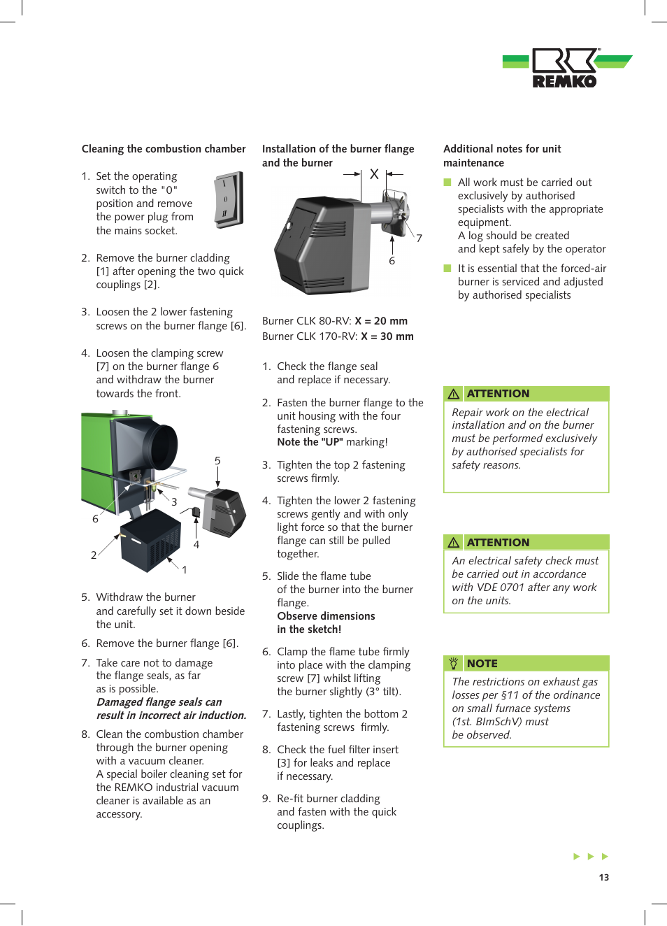 REMKO CLK 80-RV User Manual | Page 13 / 24