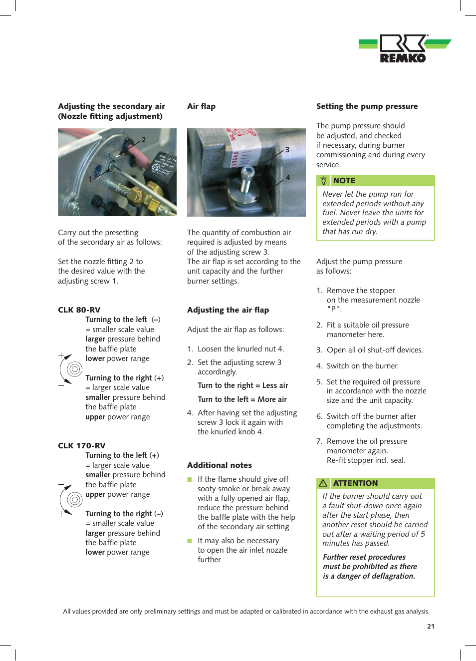 REMKO CLK 80-RV User Manual | Page 21 / 24