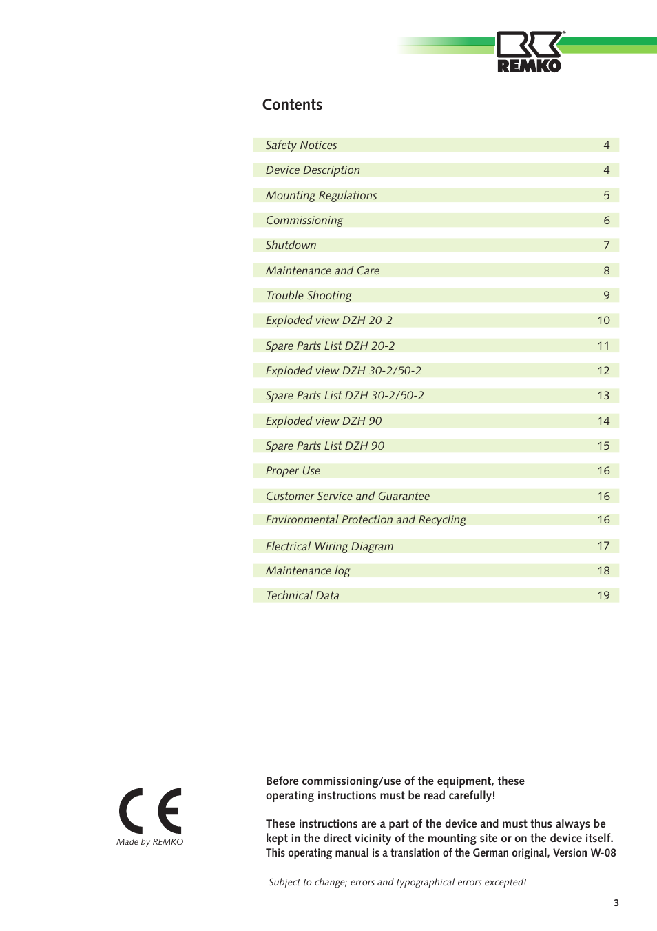 REMKO DZH 20-2 User Manual | Page 3 / 20