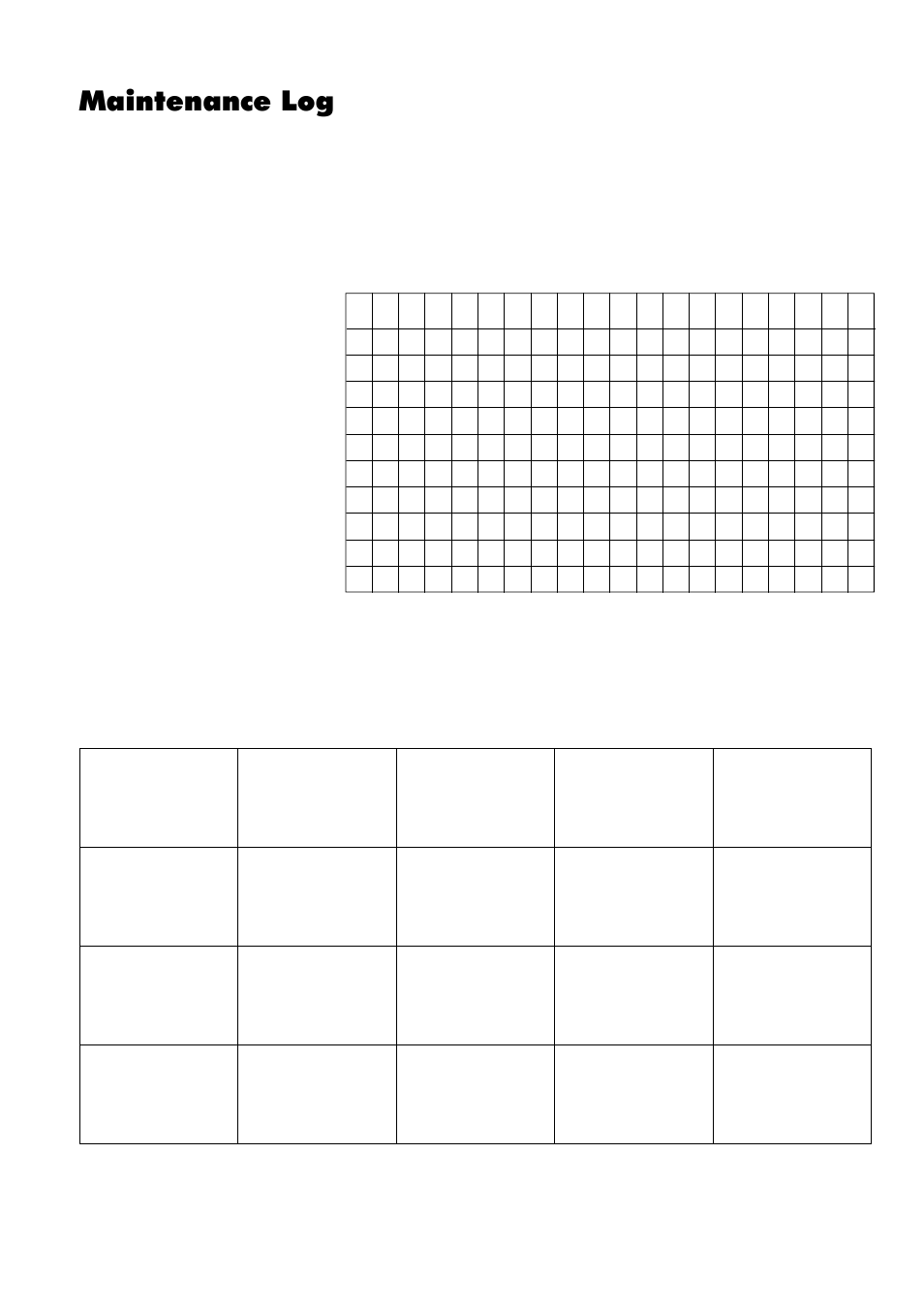 Maintenance log, Model: ................................ model no | REMKO ELT 3-2 User Manual | Page 11 / 12