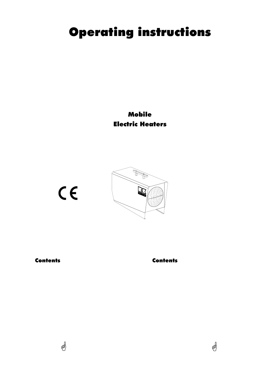 Operating instructions, Mobile electric heaters | REMKO ELT 3-2 User Manual | Page 3 / 12