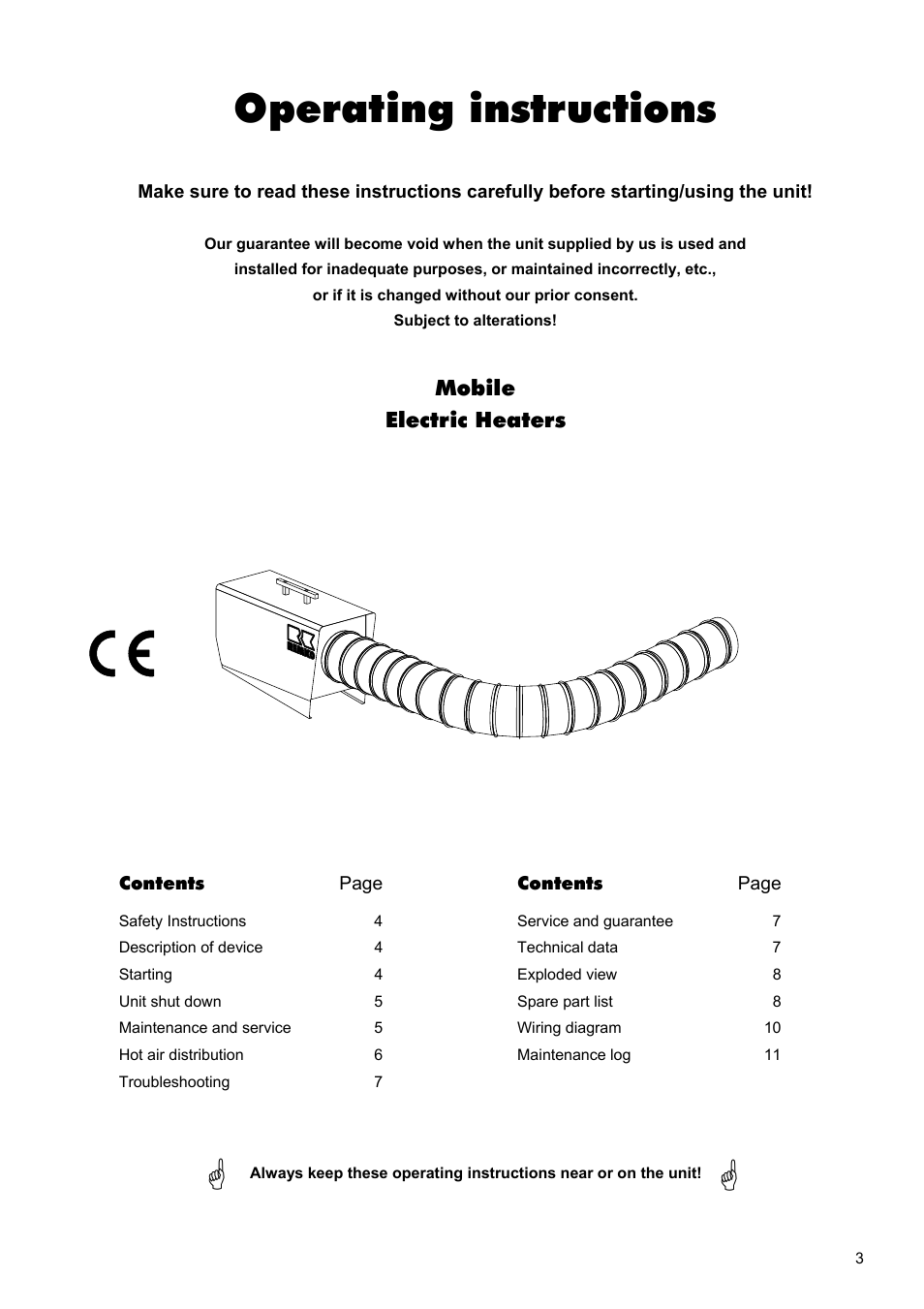 Operating instructions | REMKO ELT 18-S User Manual | Page 3 / 12