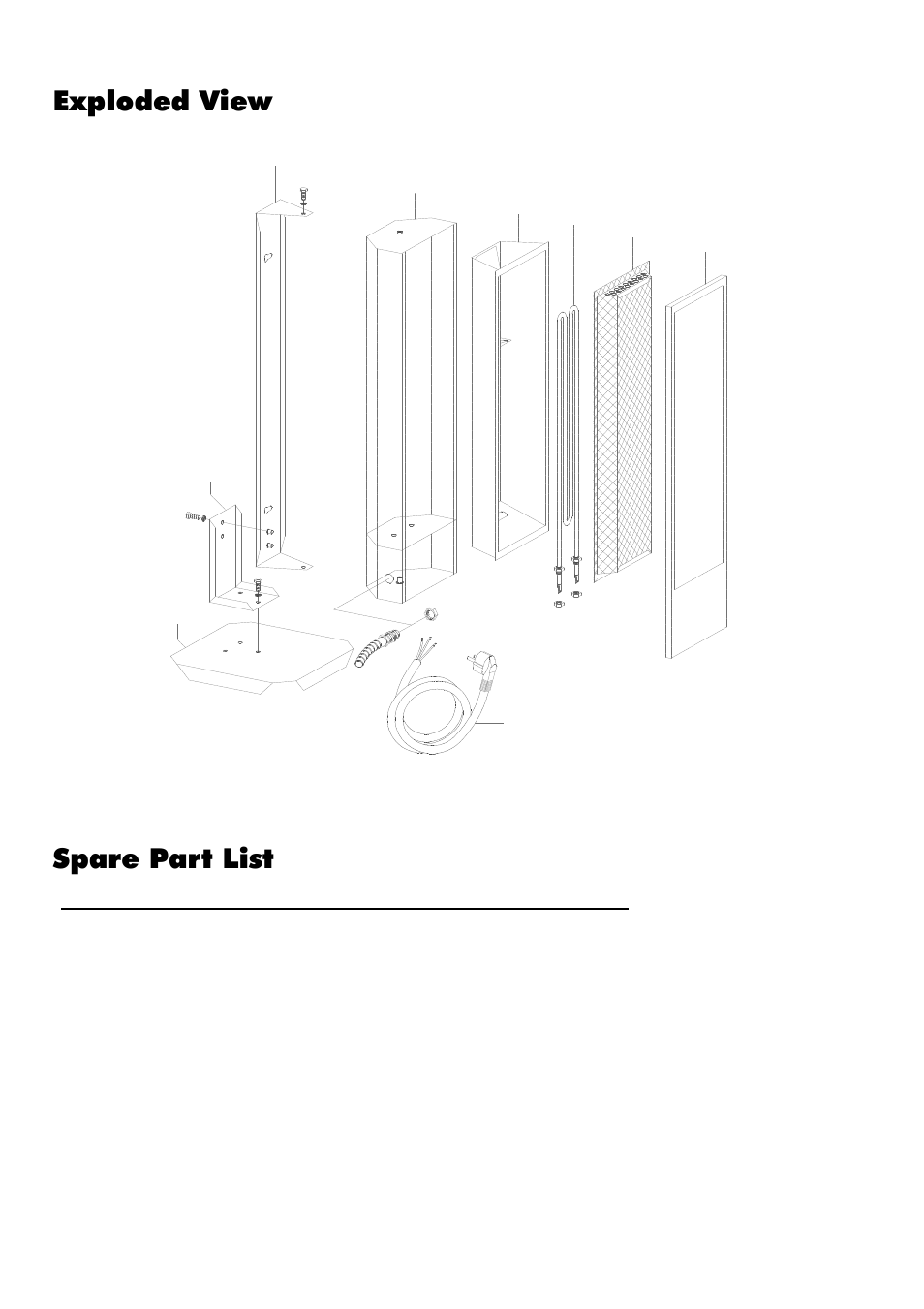Exploded view spare part list | REMKO EST User Manual | Page 6 / 8