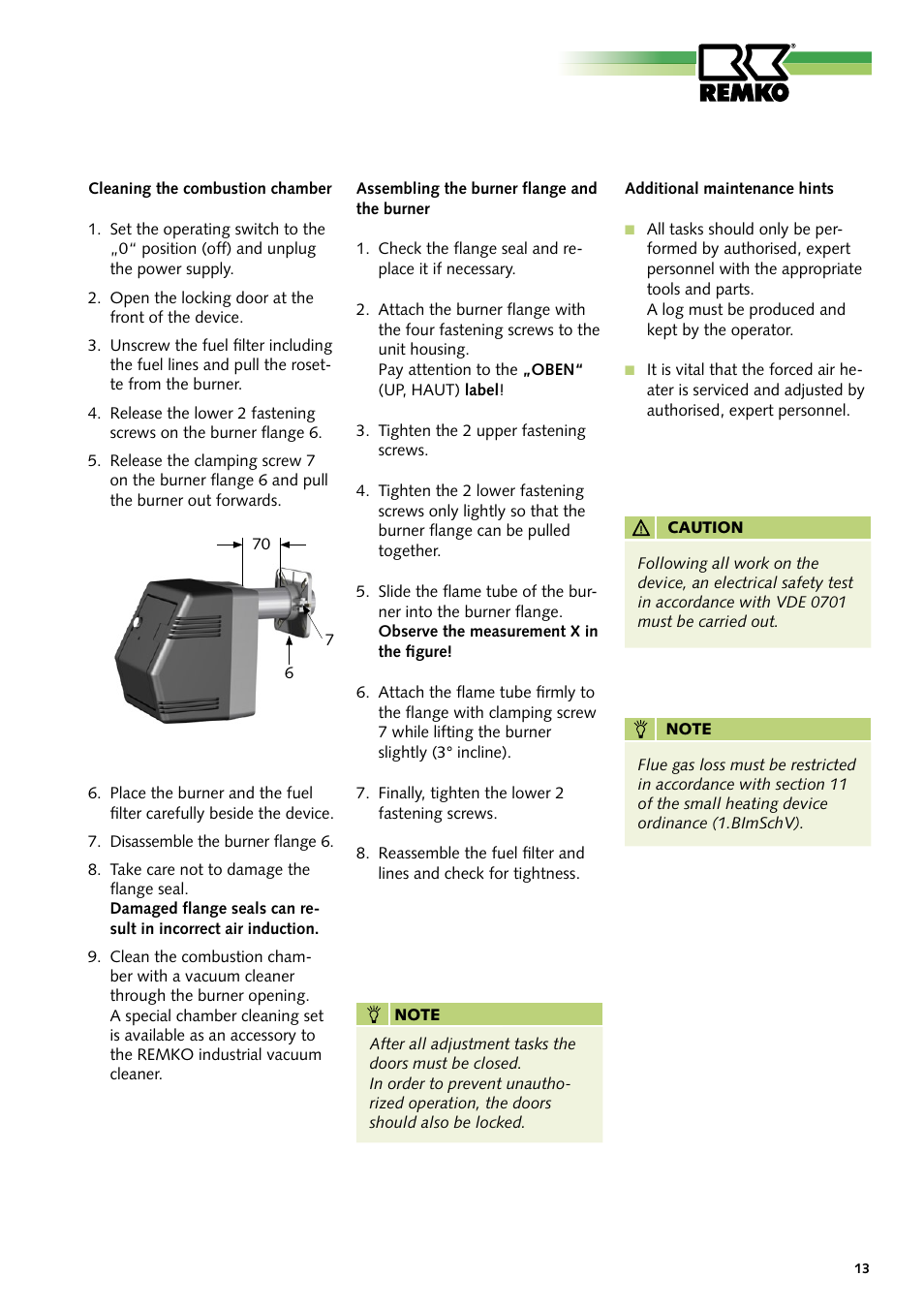 REMKO HTL 400 User Manual | Page 13 / 20