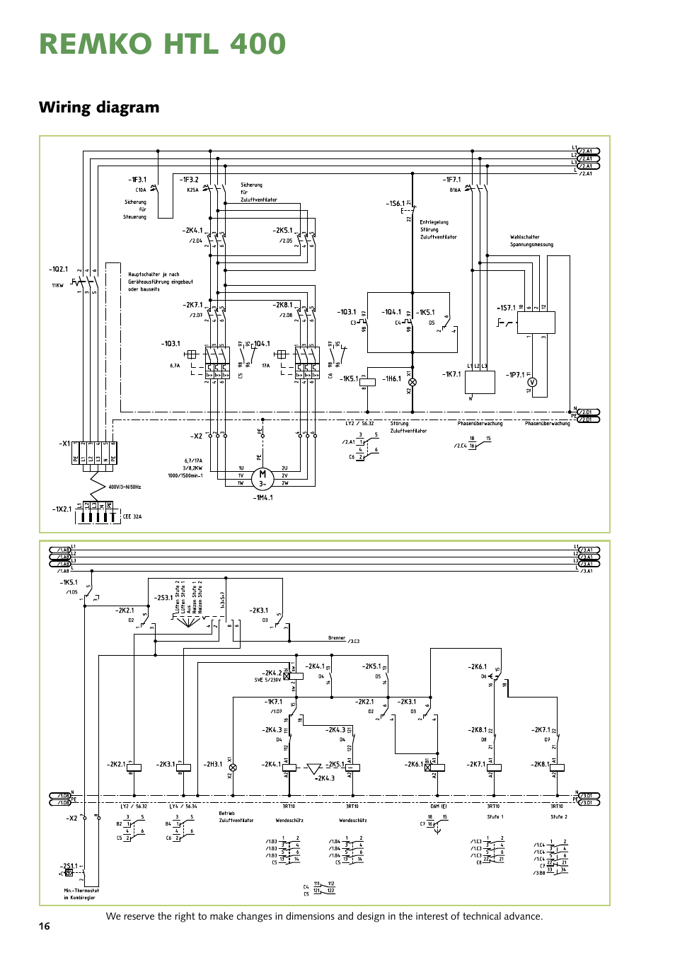 Remko htl 400 | REMKO HTL 400 User Manual | Page 16 / 20
