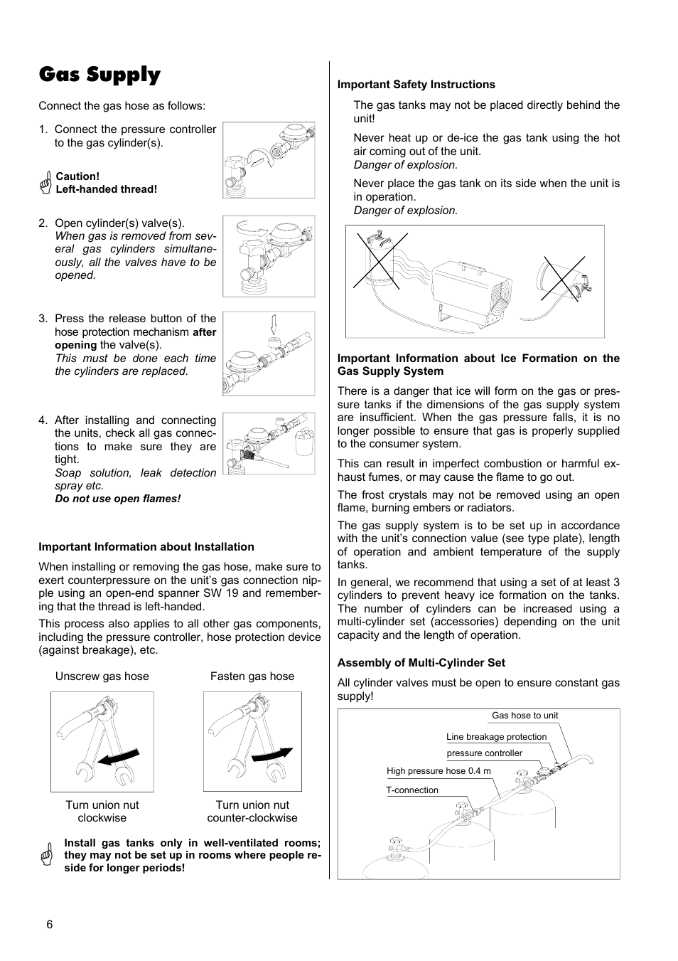 Gas supply | REMKO PGT 30 User Manual | Page 6 / 20