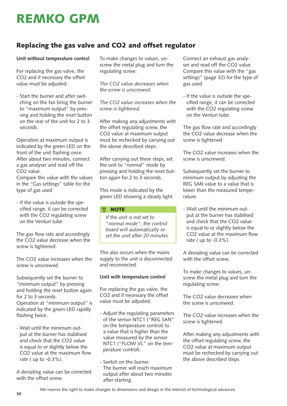 Remko gpm | REMKO GPM 15 User Manual | Page 34 / 44