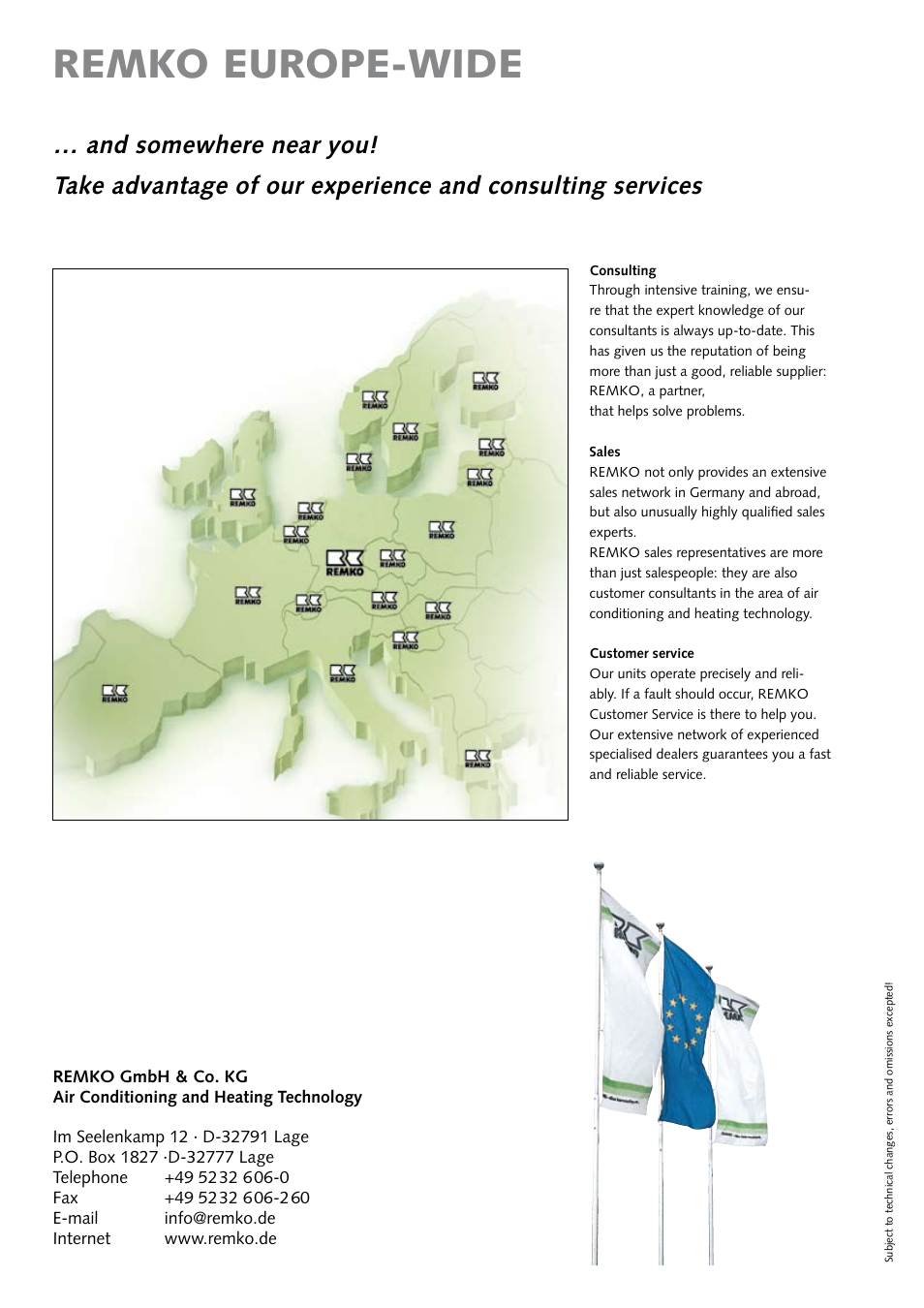 Remko europe-wide | REMKO PWW Series User Manual | Page 36 / 36