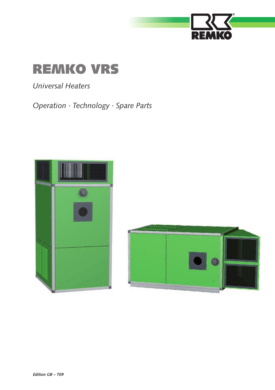REMKO VRS Series User Manual | 36 pages