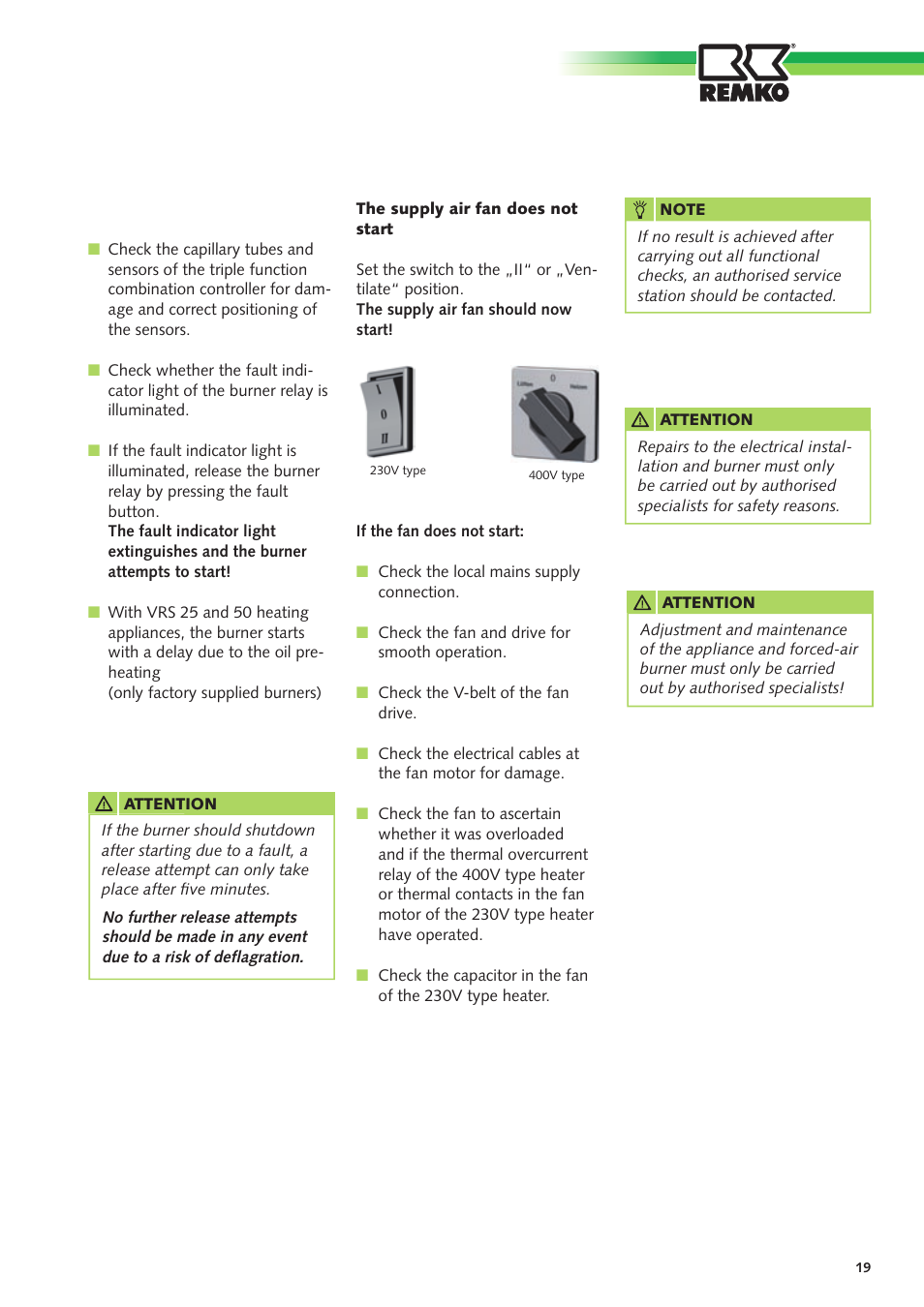 REMKO VRS Series User Manual | Page 19 / 36