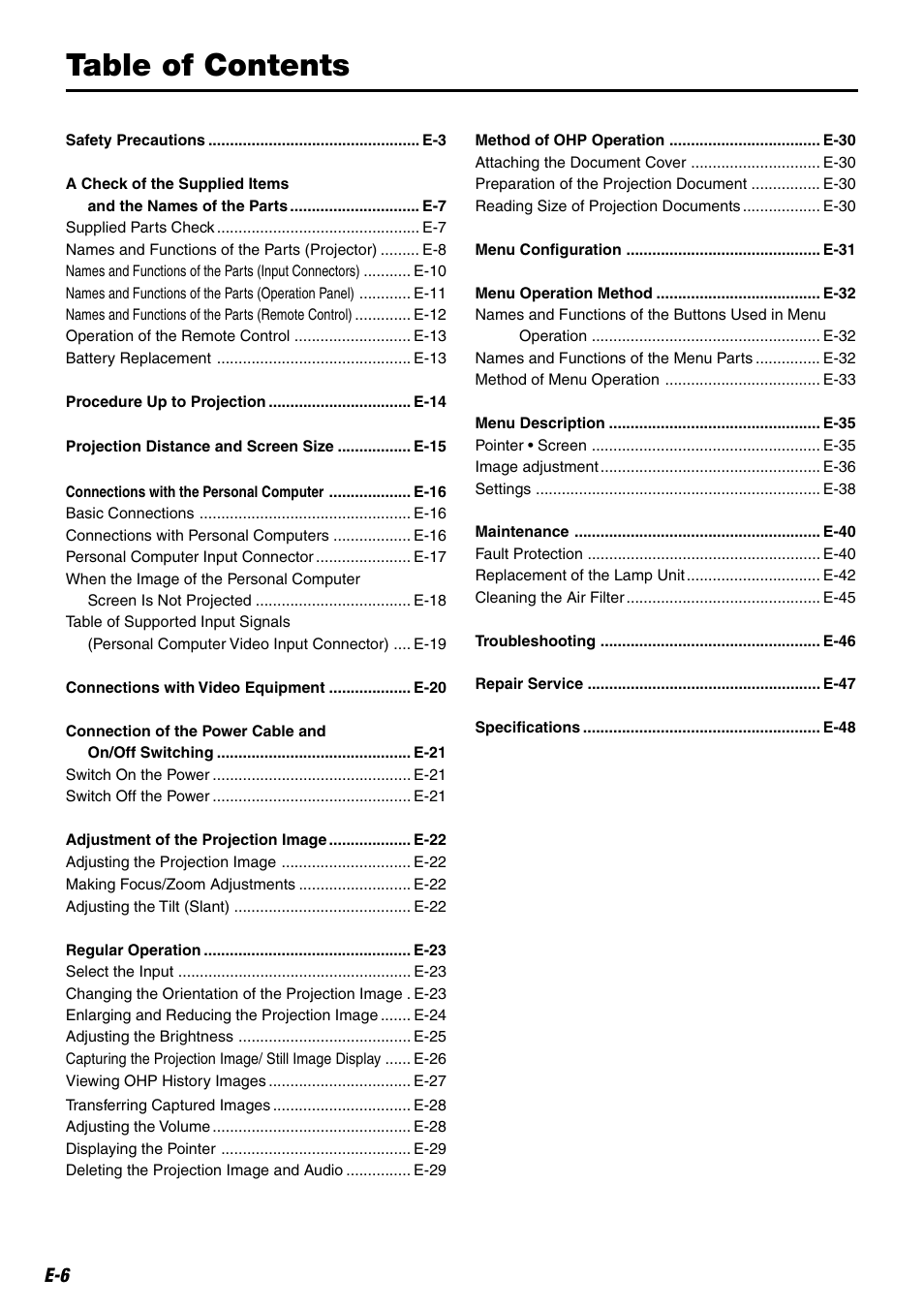 Compaq iP-25E User Manual | Page 6 / 48